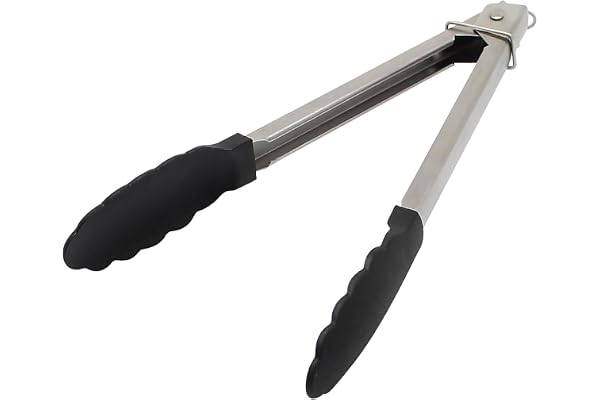 貝印 KAI 調理用 ナイロン トング 24cm ストッパー付 食洗機 対応 KAI KITCHEN シルバー 日本製 DH8080