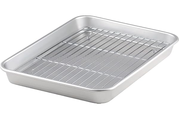 谷口金属 軽量で使いやすい バット トレー アミ付きセット 料理 31.0×23.9cm 3号 日本製 下ごしらえ 揚げ物 天ぷら