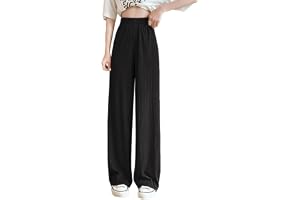 ロングパンツ ワイドパンツ ストレート レディース【涼感通気・垂れ感・体型カバー・美脚】カジュアル ハイウエスト ウエストゴム ゆったり 柔らか 春夏