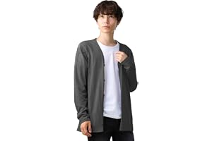 [SWANUNION] カーディガン メンズ 長袖 薄手 ロング 無地 羽織 大きいサイズ トップス アウター スリム BIG