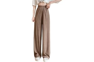 ロングパンツ ワイドパンツ ストレート レディース【涼感通気・垂れ感・体型カバー・美脚】カジュアル ハイウエスト ウエストゴム ゆったり 柔らか 春夏