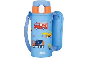 サーモス 水筒 真空断熱ストローボトル 410ml ブルー 子供用 通園通学 保冷専用 FJV-400F BL