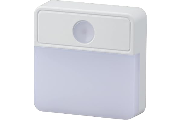 オーム電機 薄型LEDナイトライト 明暗センサー式 電球色 NIT-ALA6MSQ-WL 06-1724 OHM フットライト 足元灯 壁コンセント