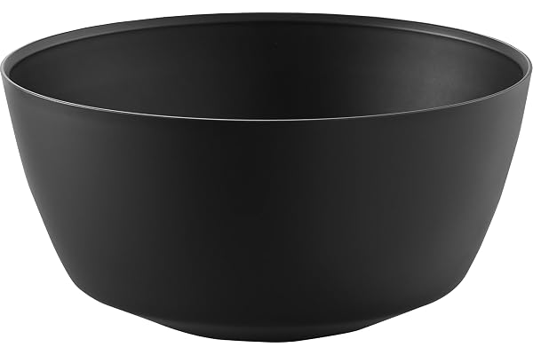 山崎実業(Yamazaki) 傾けて混ぜやすい 調理ボウル M 電子レンジ対応 ブラック W19.9×D19.9×H9.6cm タワー tower 食洗機対応 1388