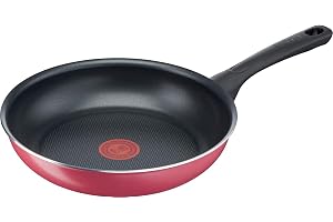 ティファール フライパン 26cm ガス火専用 PFOAなどの有害物質不使用 「クランベリーレッド フライパン」 B55905 | こびりつきにくさと耐久性のあるコーティング|適温お知らせマーク|均一な熱伝導|簡単お手入れ|PFOA・鉛・カドミウム不