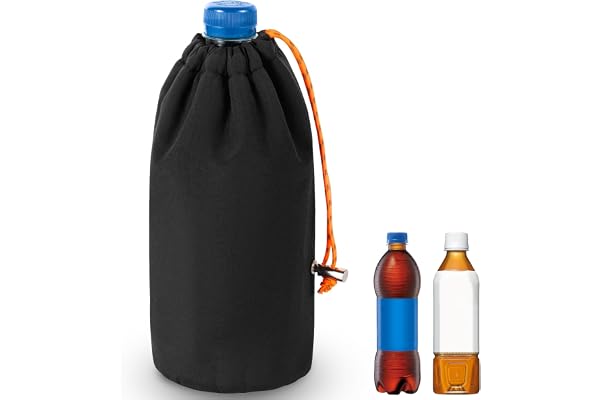 ペットボトルホルダー 保冷カバー 立て置きタイプ 4層で本格保冷 結露防止ケース 500ml 650ml 繰り返し使用可能 携帯便利 徹底乾燥 熱中症対策 ブラック