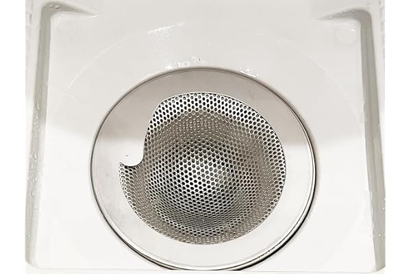 LuLuPaL ステンレス ヘアキャッチャー 約102mm用 ユニットバス用 | 置くだけ| 日本製| SUS304| パンチング| 排水口ゴミ受け