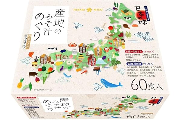 ひかり味噌 産地のみそ汁めぐり 60食