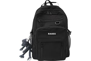 [RAKEE] リュック レディース リュックサック 大容量 タウンリュック バックパック バッグ ビジネスリュック 女性 ブラック アウトドア 男の子 女の子 スクールリュック 高校生 女の子 男の子 通学 通勤 旅行 軽量 防水