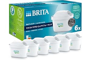 ブリタ マクストラプロ ピュアパフォーマンス 浄水器 ポット型 交換用カートリッジ 6個入 | PFOS/PFOA除去試験済, 日本正規品, まとめ買い, ポリプロピレン ポリエチレンテレフタレート