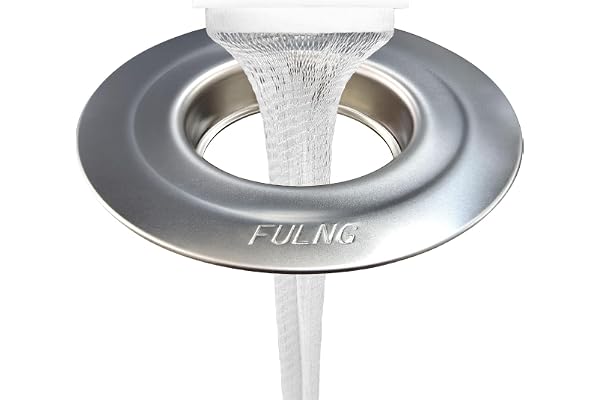 FULNG 風呂ヘアキャッチャー TOTO向け 10.3cm ステンレスリング 内径約55-80mm | 外径約103mm| 20枚水切りネット付き| 普通のネット30枚| ユニットバス用排水口| 実用新案出願済み