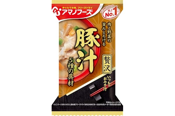 アマノフーズ いつものおみそ汁 贅沢豚汁125g (12.5g×10食)